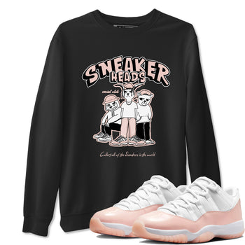 11s Legend Pink shirts to match jordans Sneakerheads Social Club sneaker match tees Air Jordan 11 Legend Pink SNRT Sneaker Tees streetwear brand Black 1 unisex cotton tee