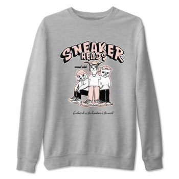11s Legend Pink shirts to match jordans Sneakerheads Social Club sneaker match tees Air Jordan 11 Legend Pink SNRT Sneaker Tees streetwear brand Heather Grey 2 unisex cotton tee