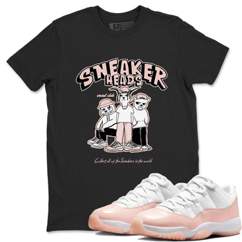 11s Legend Pink shirts to match jordans Sneakerheads Social Club sneaker match tees Air Jordan 11 Legend Pink SNRT Sneaker Tees streetwear brand Black 1 unisex cotton tee