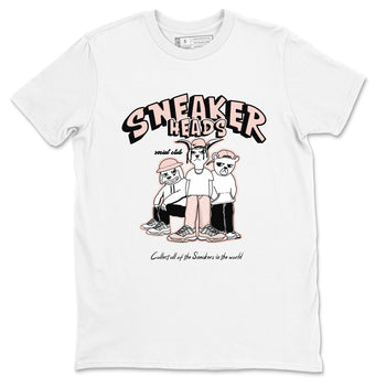 11s Legend Pink shirts to match jordans Sneakerheads Social Club sneaker match tees Air Jordan 11 Legend Pink SNRT Sneaker Tees streetwear brand White 2 unisex cotton tee