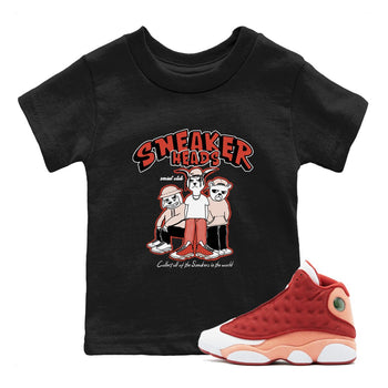 13s Dune Red shirts to match jordans Sneakerheads Social Club sneaker match tees Air Jordan 13 Dune Red SNRT Sneaker Tees streetwear brand Baby and Youth Black 1 cotton tee