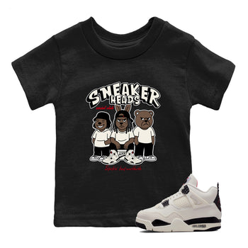 Sneaker match tees – Sneaker Tees To Match Air Jordan 4 Flight Club Shoes – Sneakerheads Social Club Kids T-Shirt Black 1