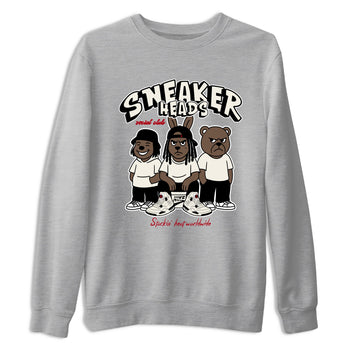 Sneaker match tees – Sneaker Tees To Match Air Jordan 4 Flight Club Shoes – Sneakerheads Social Club Tee Heather Grey 2