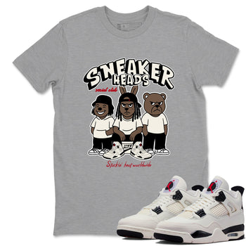 Sneaker match tees – Sneaker Tees To Match Air Jordan 4 Flight Club Shoes – Sneakerheads Social Club Tee Heather Grey 1