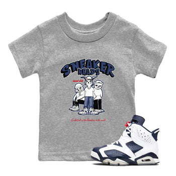 6s Olympic shirts to match jordans Sneakerheads Social Club sneaker match tees Air Jordan 6 Olympic SNRT Sneaker Tees streetwear brand Baby and Youth Heather Grey 1 cotton tee
