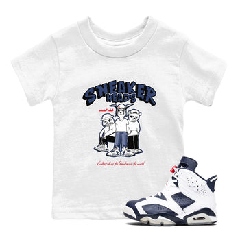 6s Olympic shirts to match jordans Sneakerheads Social Club sneaker match tees Air Jordan 6 Olympic SNRT Sneaker Tees streetwear brand Baby and Youth White 1 cotton tee