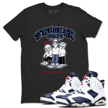 6s Olympic shirts to match jordans Sneakerheads Social Club sneaker match tees Air Jordan 6 Olympic SNRT Sneaker Tees streetwear brand Black 1 unisex cotton tee