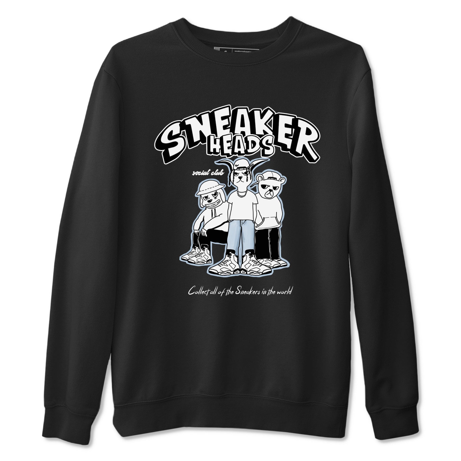 AJ6 White Black shirts to match jordans Sneakerheads Social Club sneaker match tees Air Jordan 6 White Black SNRT Sneaker Tees streetwear brand Black 2 unisex cotton tee