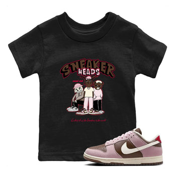 Dunk Cacao Wow And Pink Foam shirts to match jordans Sneakerheads Social Club sneaker match tees Dunk Cacao Wow And Pink Foam SNRT Sneaker Tees streetwear brand Baby and Youth Black 1 cotton tee