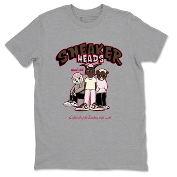 Dunk Cacao Wow And Pink Foam shirts to match jordans Sneakerheads Social Club sneaker match tees Dunk Cacao Wow And Pink Foam SNRT Sneaker Tees streetwear brand Heather Grey 2 unisex cotton tee