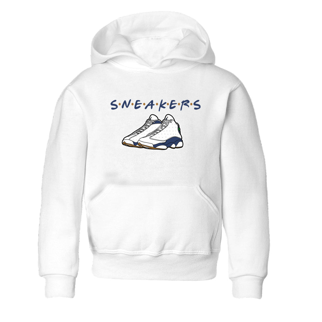 13s Midnight Navy shirts to match jordans Sneakers sneaker match tees Air Jordan 13 Midnight Navy SNRT Sneaker Release Tees Youth Baby White 2 crew neck shirts
