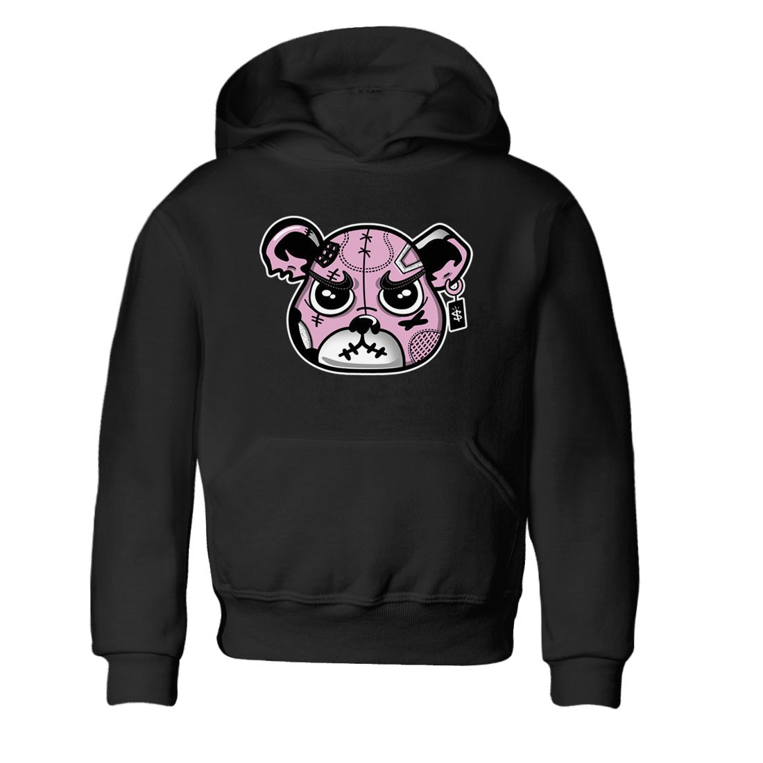 4s Retro Orchid shirts to match jordans Sneakers Bear Face sneaker match tees Air Jordan 4 WMNS Orchid match shoes to clothes SNRT Sneaker Tees Youth Baby Black 2 tee