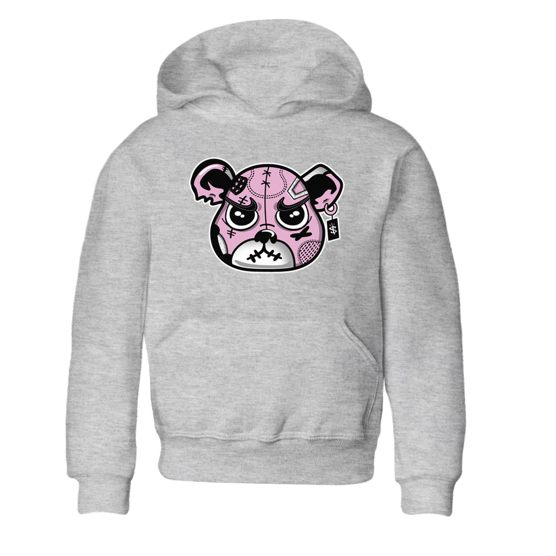 4s Retro Orchid shirts to match jordans Sneakers Bear Face sneaker match tees Air Jordan 4 WMNS Orchid match shoes to clothes SNRT Sneaker Tees Youth Baby Heather Grey 2 tee