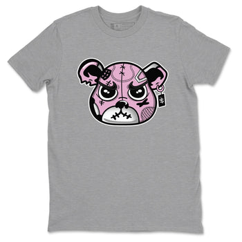 4s Retro Orchid shirts to match jordans Sneakers Bear Face sneaker match tees Air Jordan 4 WMNS Orchid match shoes to clothes SNRT Sneaker Tees unisex cotton Heather Grey 2 shirts