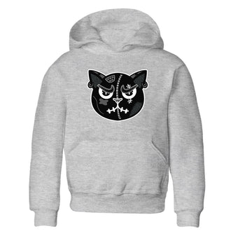3s Black Cat shirts to match jordans Sneakers Cat Face sneaker match tees Air Jordan 3 Retro Black Cat match shoes to clothes SNRT Sneaker Tees Youth Baby Heather Grey 2 tee