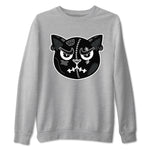 3s Black Cat shirts to match jordans Sneakers Cat Face sneaker match tees Air Jordan 3 Retro Black Cat match shoes to clothes SNRT Sneaker Tees unisex cotton Heather Grey 2 shirts