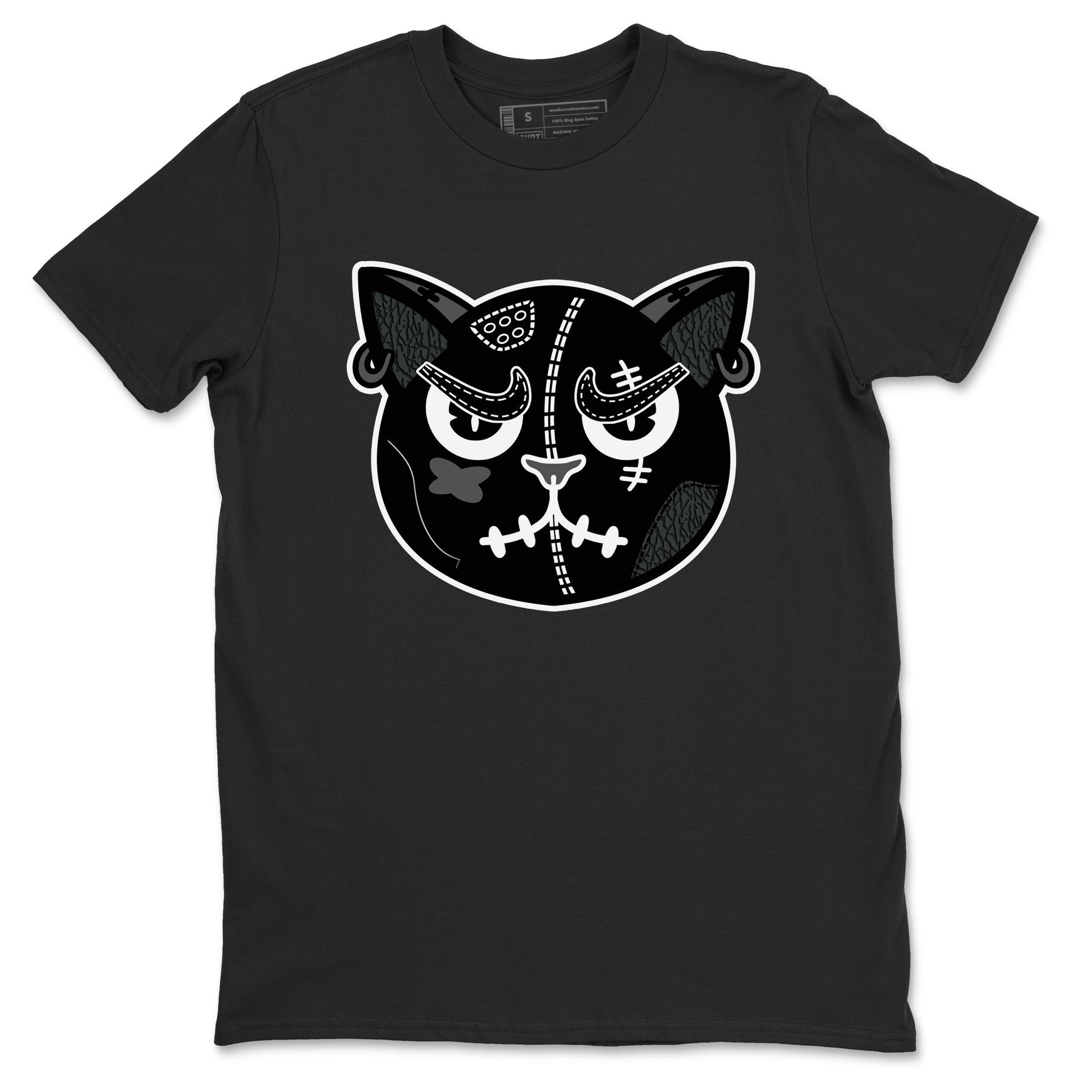 3s Black Cat shirts to match jordans Sneakers Cat Face sneaker match tees Air Jordan 3 Retro Black Cat match shoes to clothes SNRT Sneaker Tees unisex cotton Black 2 shirts