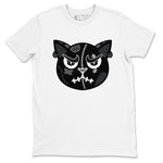 3s Black Cat shirts to match jordans Sneakers Cat Face sneaker match tees Air Jordan 3 Retro Black Cat match shoes to clothes SNRT Sneaker Tees unisex cotton White 2 shirts