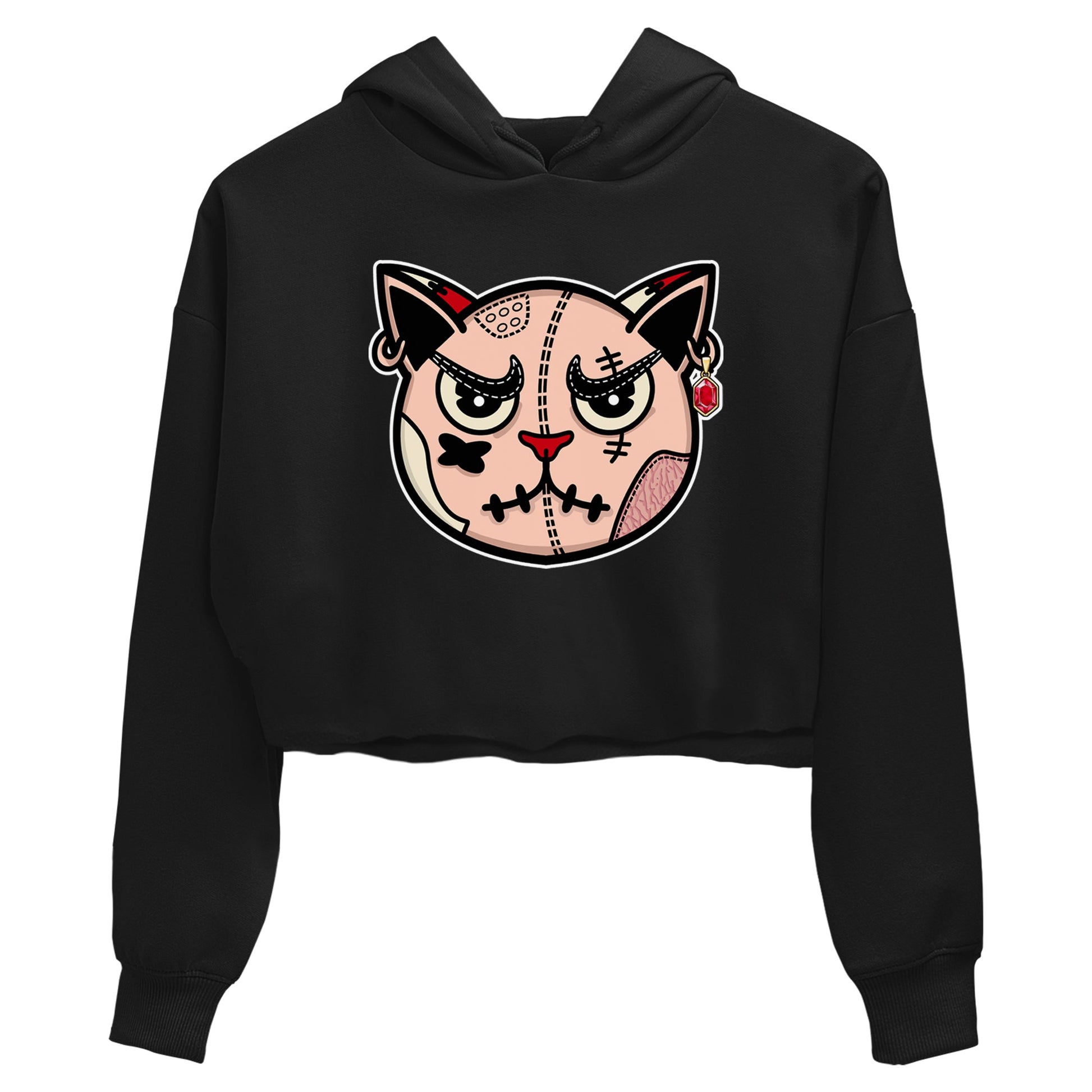 3s Valentines Day tee to match jordans Sneakers Cat Face sneaker match tees Air Jordan 3 "Treat Yourself" Washed Coral special Valentine's Day Gift SNRT Sneaker Tees Graphic Tee Black 2 crop tee