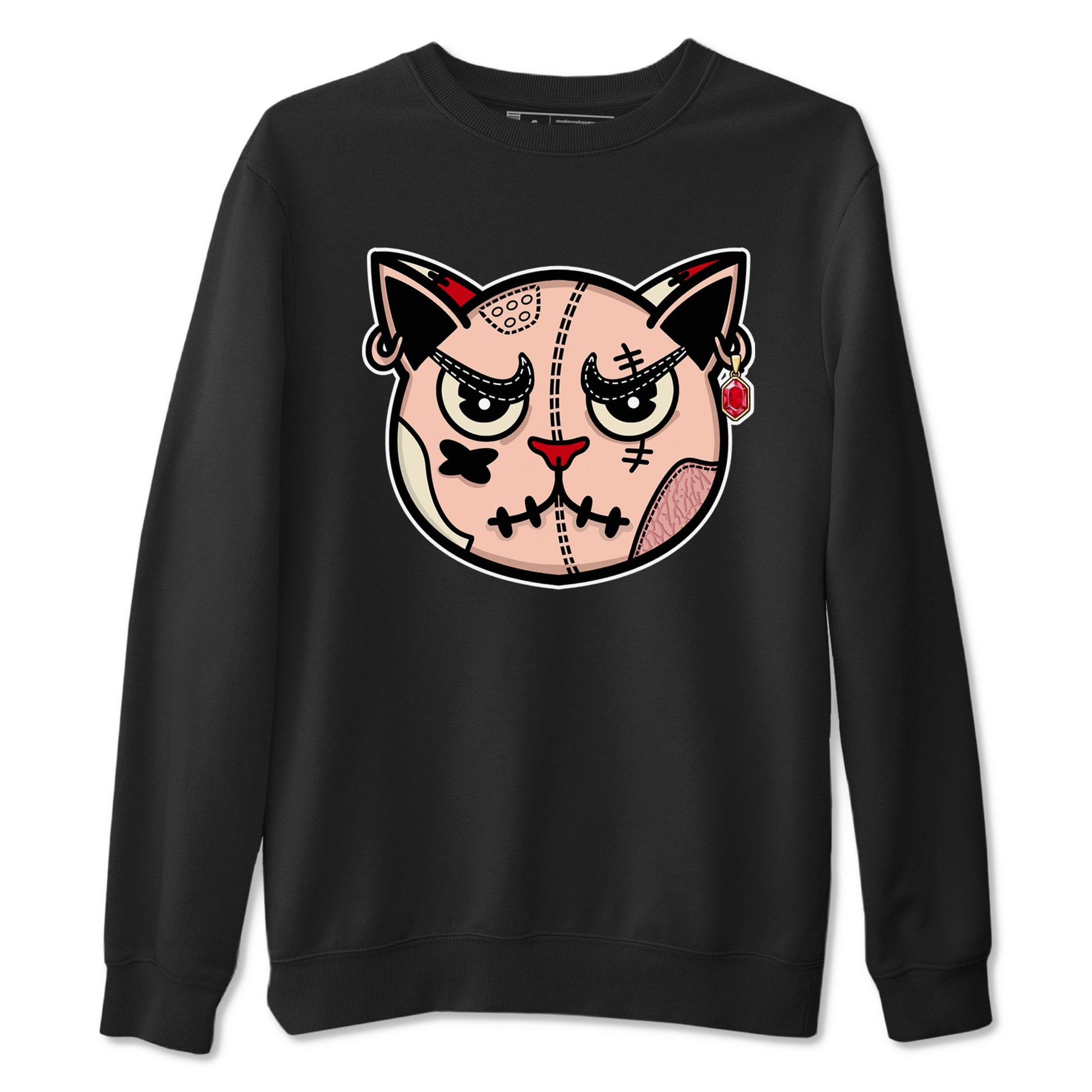 3s Valentines Day tee to match jordans Sneakers Cat Face sneaker match tees Air Jordan 3 "Treat Yourself" Washed Coral special Valentine's Day Gift SNRT Sneaker Tees Graphic Tee Black 2 shirts