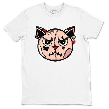 3s Valentines Day tee to match jordans Sneakers Cat Face sneaker match tees Air Jordan 3 "Treat Yourself" Washed Coral special Valentine's Day Gift SNRT Sneaker Tees Graphic Tee White 2 shirts