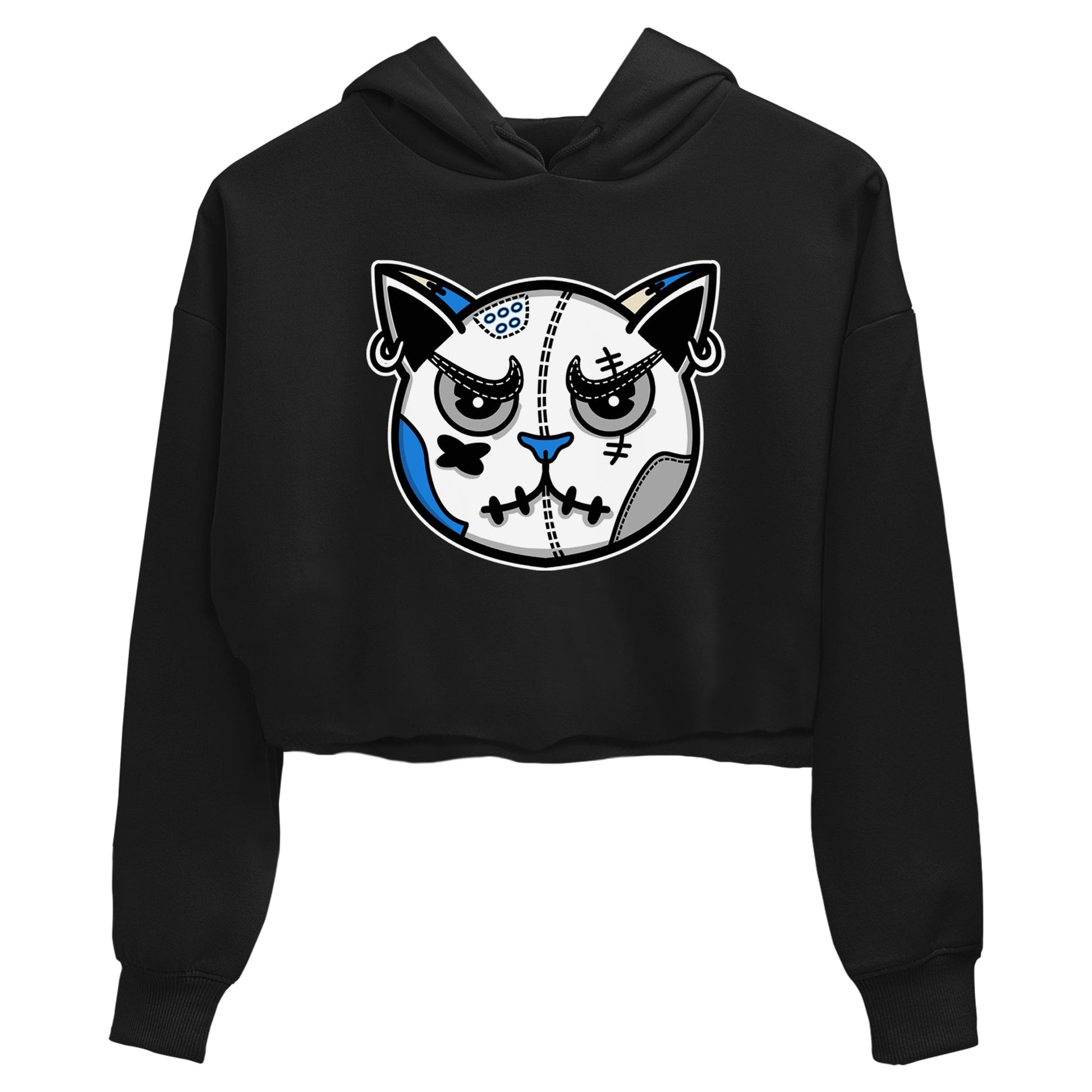 Air Jordan 3 Lucky Shorts shirts to match jordans Snekaer Cat Face sneaker match tees Air Jordan 3 Retro Lucky Shorts match shoes to clothes SNRT Sneaker Tees unisex cotton Black 2 crop tee