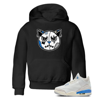 Air Jordan 3 Lucky Shorts shirts to match jordans Snekaer Cat Face sneaker match tees Air Jordan 3 Retro Lucky Shorts match shoes to clothes SNRT Sneaker Tees Youth Baby Black 1 tee