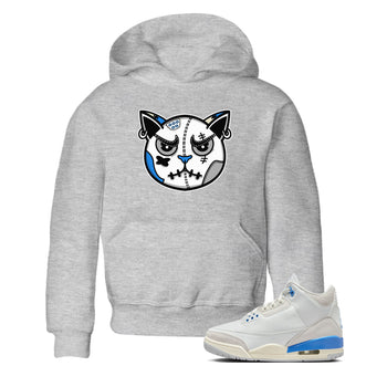 Air Jordan 3 Lucky Shorts shirts to match jordans Snekaer Cat Face sneaker match tees Air Jordan 3 Retro Lucky Shorts match shoes to clothes SNRT Sneaker Tees Youth Baby Heather Grey 1 tee