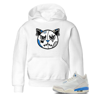 Air Jordan 3 Lucky Shorts shirts to match jordans Snekaer Cat Face sneaker match tees Air Jordan 3 Retro Lucky Shorts match shoes to clothes SNRT Sneaker Tees Youth Baby White 1 tee