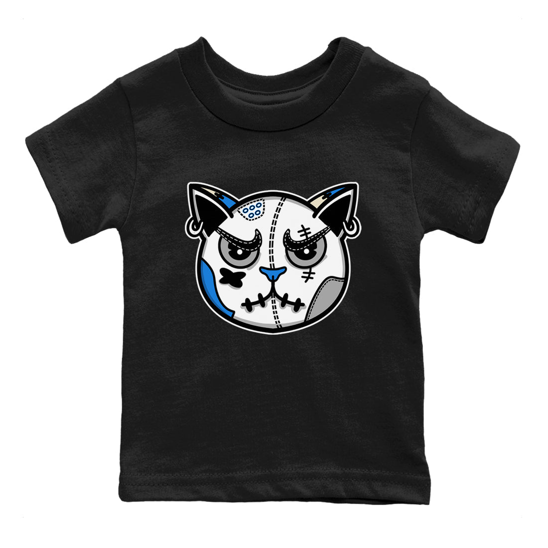 Air Jordan 3 Lucky Shorts shirts to match jordans Snekaer Cat Face sneaker match tees Air Jordan 3 Retro Lucky Shorts match shoes to clothes SNRT Sneaker Tees Youth Baby Black 2 tee