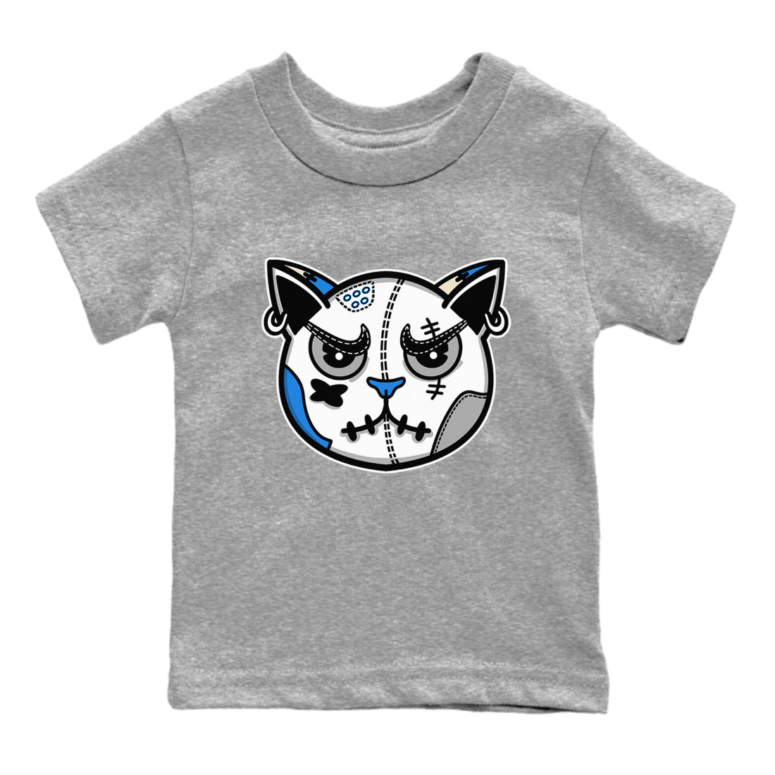 Air Jordan 3 Lucky Shorts shirts to match jordans Snekaer Cat Face sneaker match tees Air Jordan 3 Retro Lucky Shorts match shoes to clothes SNRT Sneaker Tees Youth Baby Heather Grey 2 tee
