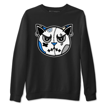 Air Jordan 3 Lucky Shorts shirts to match jordans Snekaer Cat Face sneaker match tees Air Jordan 3 Retro Lucky Shorts match shoes to clothes SNRT Sneaker Tees unisex cotton Black 2 shirts