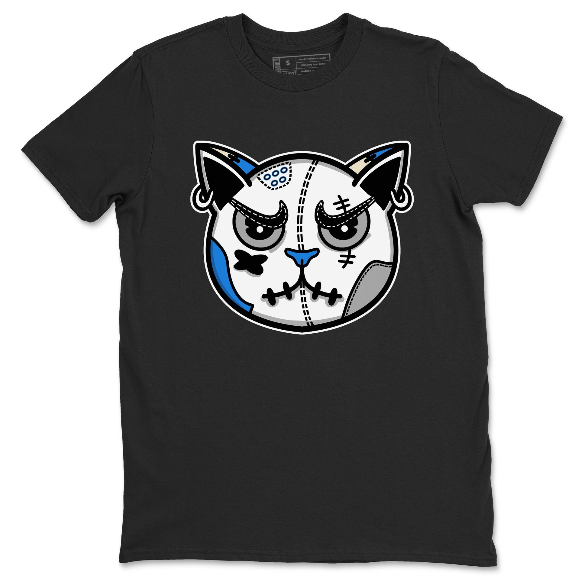 Air Jordan 3 Lucky Shorts shirts to match jordans Snekaer Cat Face sneaker match tees Air Jordan 3 Retro Lucky Shorts match shoes to clothes SNRT Sneaker Tees unisex cotton Black 2 shirts