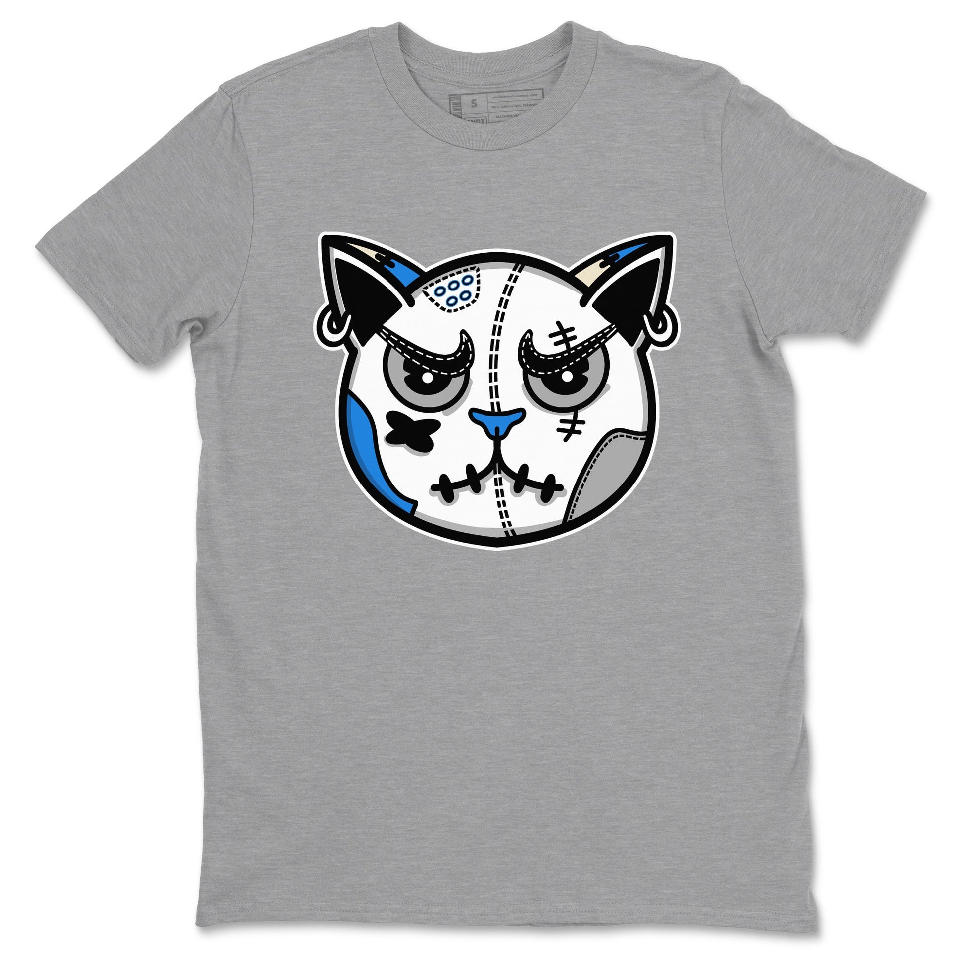 Air Jordan 3 Lucky Shorts shirts to match jordans Snekaer Cat Face sneaker match tees Air Jordan 3 Retro Lucky Shorts match shoes to clothes SNRT Sneaker Tees unisex cotton Heather Grey 2 shirts