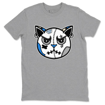 Air Jordan 3 Lucky Shorts shirts to match jordans Snekaer Cat Face sneaker match tees Air Jordan 3 Retro Lucky Shorts match shoes to clothes SNRT Sneaker Tees unisex cotton Heather Grey 2 shirts