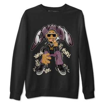 3s A Ma Maniere x Black shirts to match jordans Snoop sneaker match tees A Ma Maniere x Air Jordan 3 _hile You Were Sleeping_neaker Release Tees unisex cotton Black 2 crew neck shirts