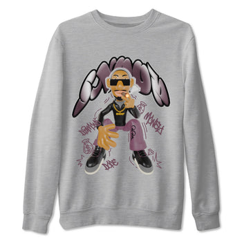 3s A Ma Maniere x Black shirts to match jordans Snoop sneaker match tees A Ma Maniere x Air Jordan 3 _hile You Were Sleeping_neaker Release Tees unisex cotton Heather Grey 2 crew neck shirts