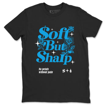 Air Jordan 1 UNC Toe Reimagined shirts to match jordans Soft but Sharp graphic tees Air Jordan 1 UNC Toe Reimagined match shoes to clothes SNRT Sneaker Tees unisex cotton Black 2 shirts