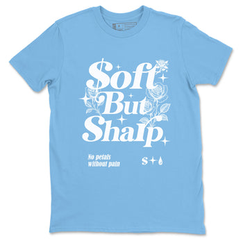 Air Jordan 1 UNC Toe Reimagined shirts to match jordans Soft but Sharp graphic tees Air Jordan 1 UNC Toe Reimagined match shoes to clothes SNRT Sneaker Tees unisex cotton Carolina Blue 2 shirts