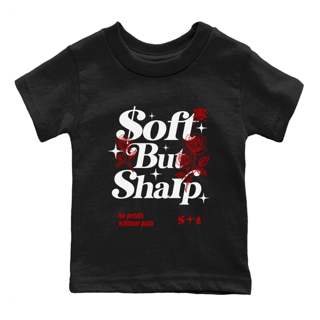 11s Bred shirts to match jordans Soft but Sharp sneaker match tees Air Jordan 11 Retro Bred match shoes to clothes SNRT Sneaker Tees Youth Baby Black 2 tee
