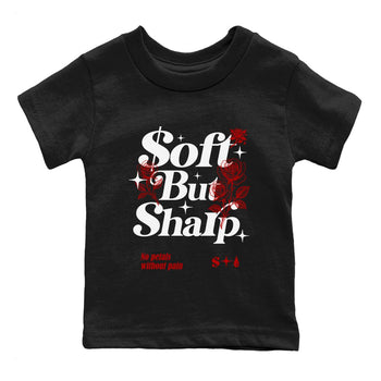 11s Bred shirts to match jordans Soft but Sharp sneaker match tees Air Jordan 11 Retro Bred match shoes to clothes SNRT Sneaker Tees Youth Baby Black 2 tee