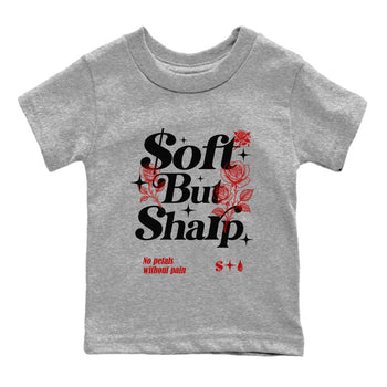 11s Bred shirts to match jordans Soft but Sharp sneaker match tees Air Jordan 11 Retro Bred match shoes to clothes SNRT Sneaker Tees Youth Baby Heather Grey 2 tee