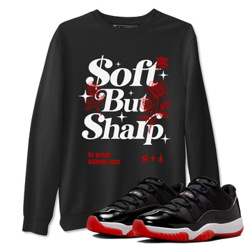 11s Bred shirts to match jordans Soft but Sharp sneaker match tees Air Jordan 11 Retro Bred match shoes to clothes SNRT Sneaker Tees unisex cotton Black 1 shirts