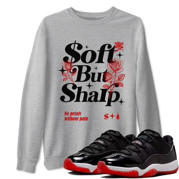 11s Bred shirts to match jordans Soft but Sharp sneaker match tees Air Jordan 11 Retro Bred match shoes to clothes SNRT Sneaker Tees unisex cotton Heather Grey 1 shirts