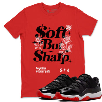 11s Bred shirts to match jordans Soft but Sharp sneaker match tees Air Jordan 11 Retro Bred match shoes to clothes SNRT Sneaker Tees unisex cotton Red 1 shirts