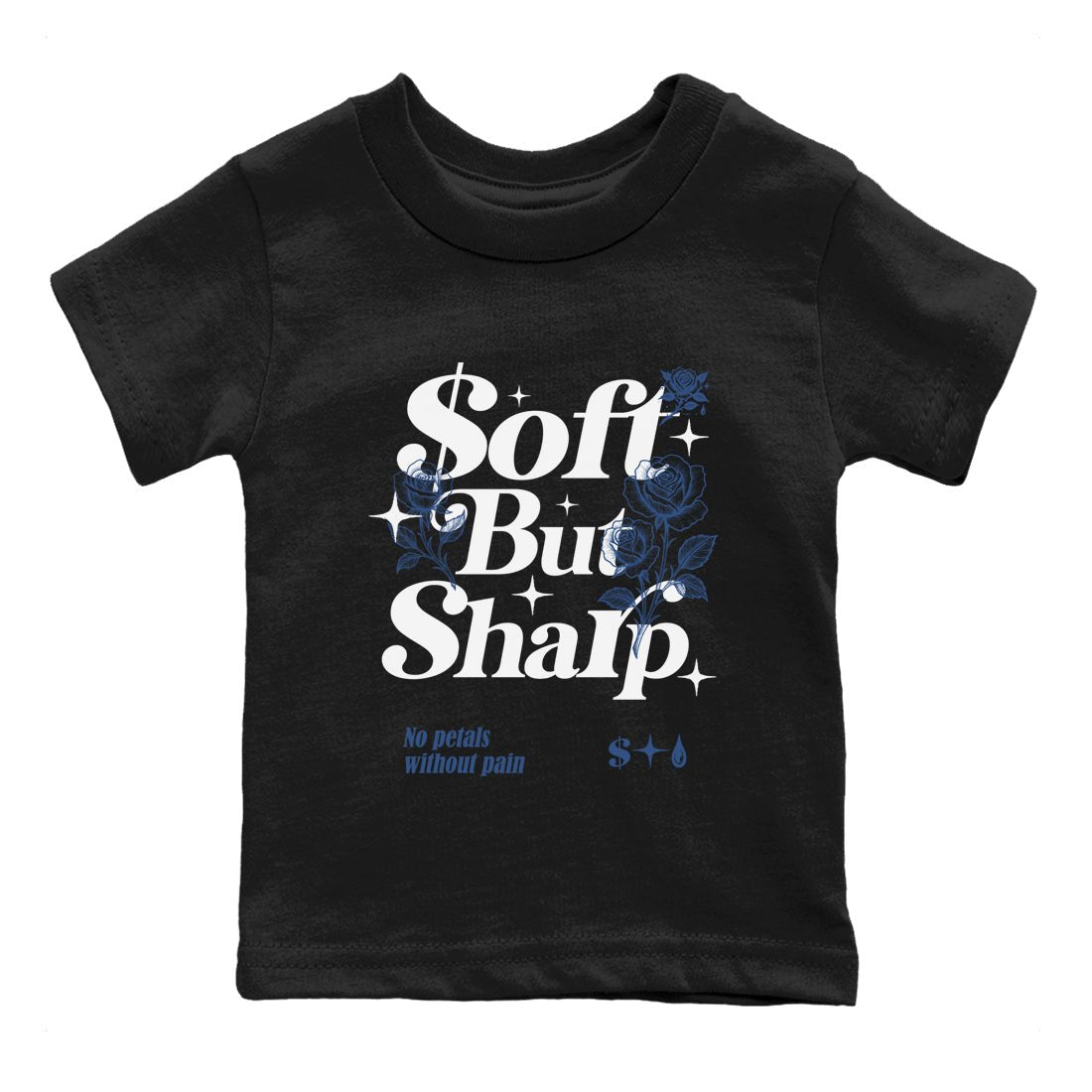 Air Jordan 3 A Ma Maniere x For The Love shirts to match jordans Soft but Sharp graphic tees Air Jordan 3 A Ma Maniere x Diffused Blue match shoes to clothes SNRT Sneaker Tees Youth Baby Black 2 tee