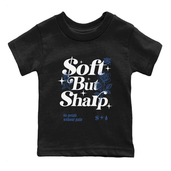 Air Jordan 3 A Ma Maniere x For The Love shirts to match jordans Soft but Sharp graphic tees Air Jordan 3 A Ma Maniere x Diffused Blue match shoes to clothes SNRT Sneaker Tees Youth Baby Black 2 tee