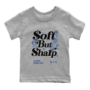 Air Jordan 3 A Ma Maniere x For The Love shirts to match jordans Soft but Sharp graphic tees Air Jordan 3 A Ma Maniere x Diffused Blue match shoes to clothes SNRT Sneaker Tees Youth Baby Heather Grey 2 tee