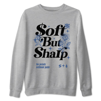 Air Jordan 3 A Ma Maniere x For The Love shirts to match jordans Soft but Sharp graphic tees Air Jordan 3 A Ma Maniere x Diffused Blue match shoes to clothes SNRT Sneaker Tees unisex cotton Heather Grey 2 shirts