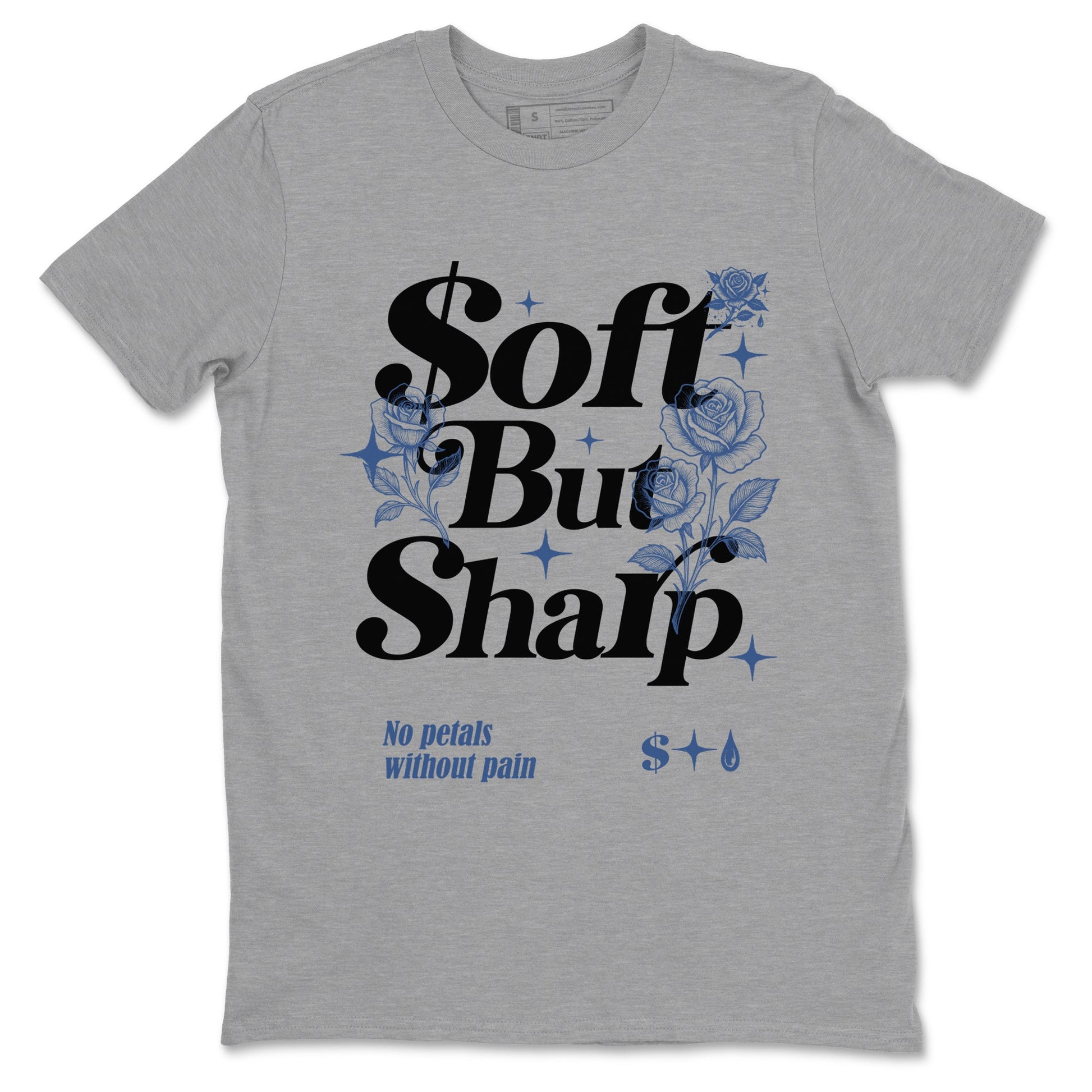 Air Jordan 3 A Ma Maniere x For The Love shirts to match jordans Soft but Sharp graphic tees Air Jordan 3 A Ma Maniere x Diffused Blue match shoes to clothes SNRT Sneaker Tees unisex cotton Heather Grey 2 shirts